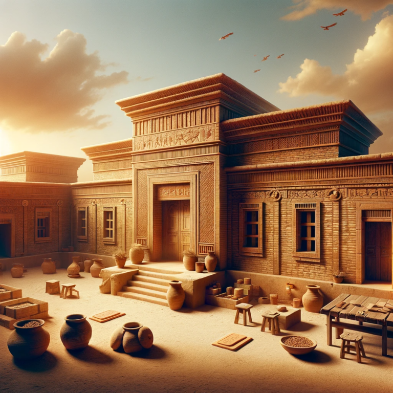 imagen de una 'Casa de las Tablillas' de Mesopotamia